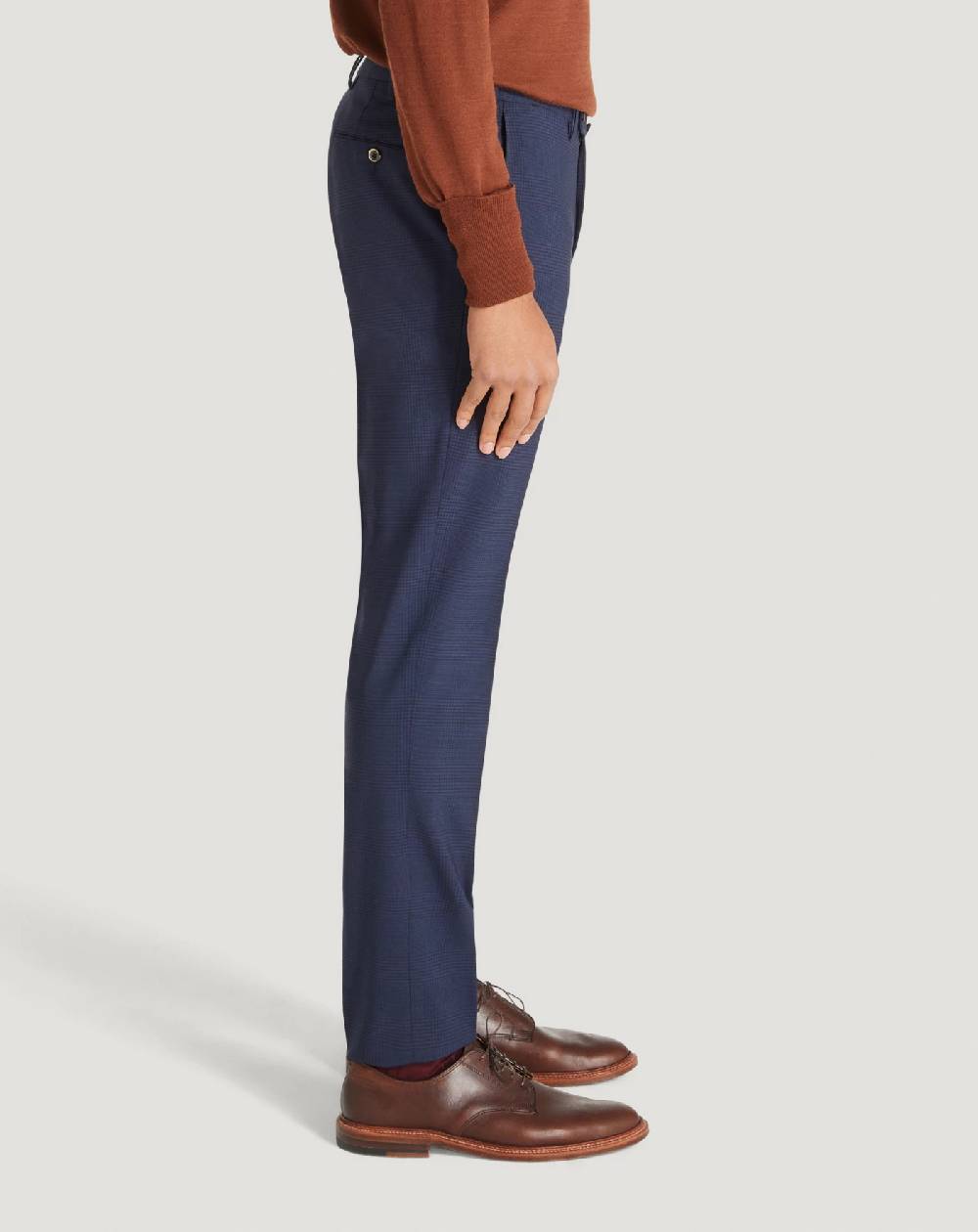 Pt Torino Pantaloni Superslim in lana a quadri In Saldo