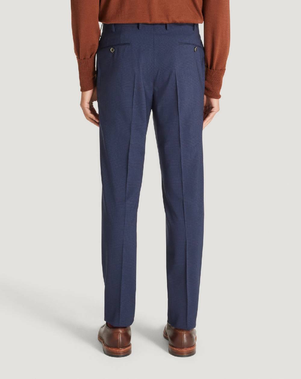 Pt Torino Pantaloni Superslim in lana a quadri In Saldo