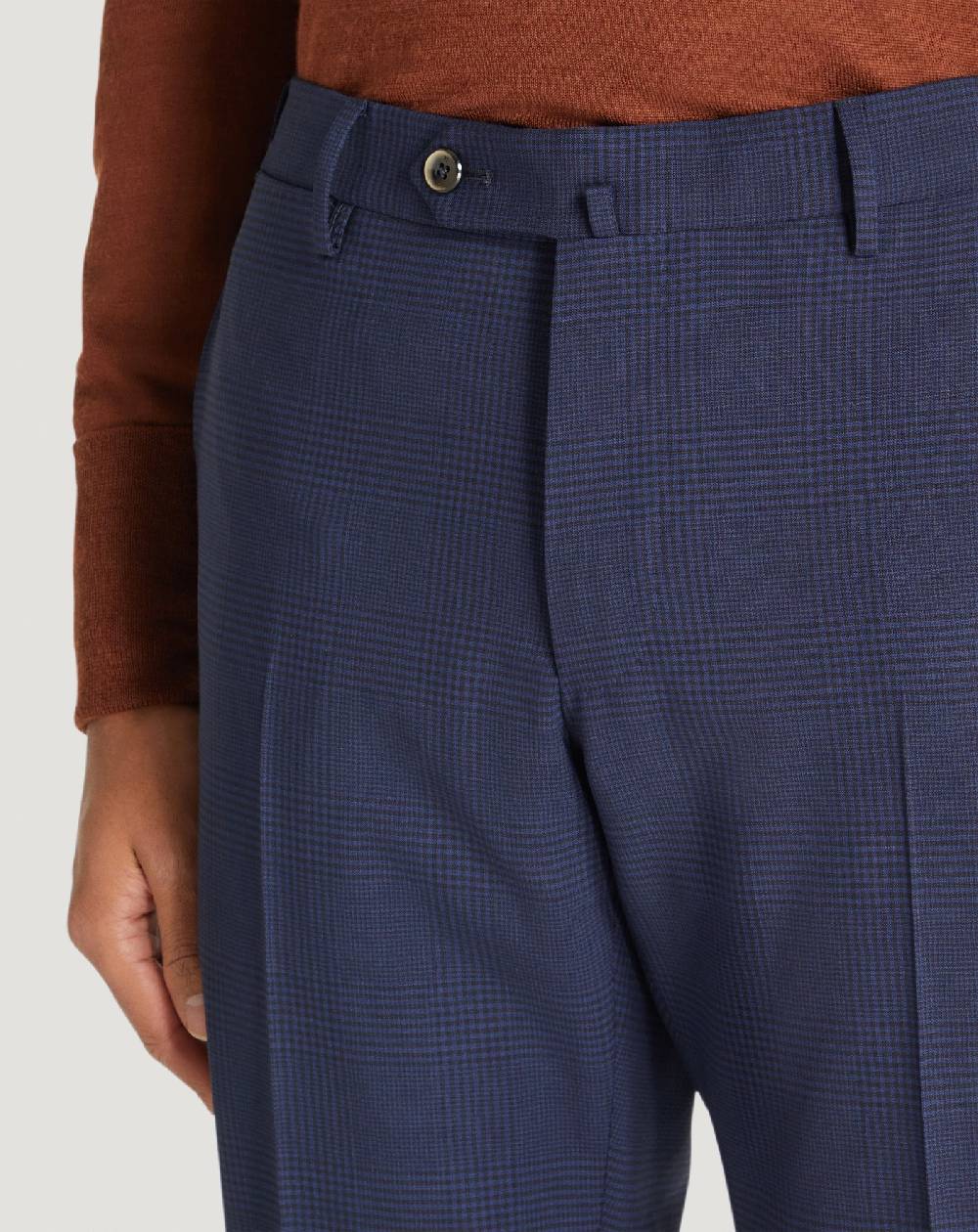Pt Torino Pantaloni Superslim in lana a quadri In Saldo