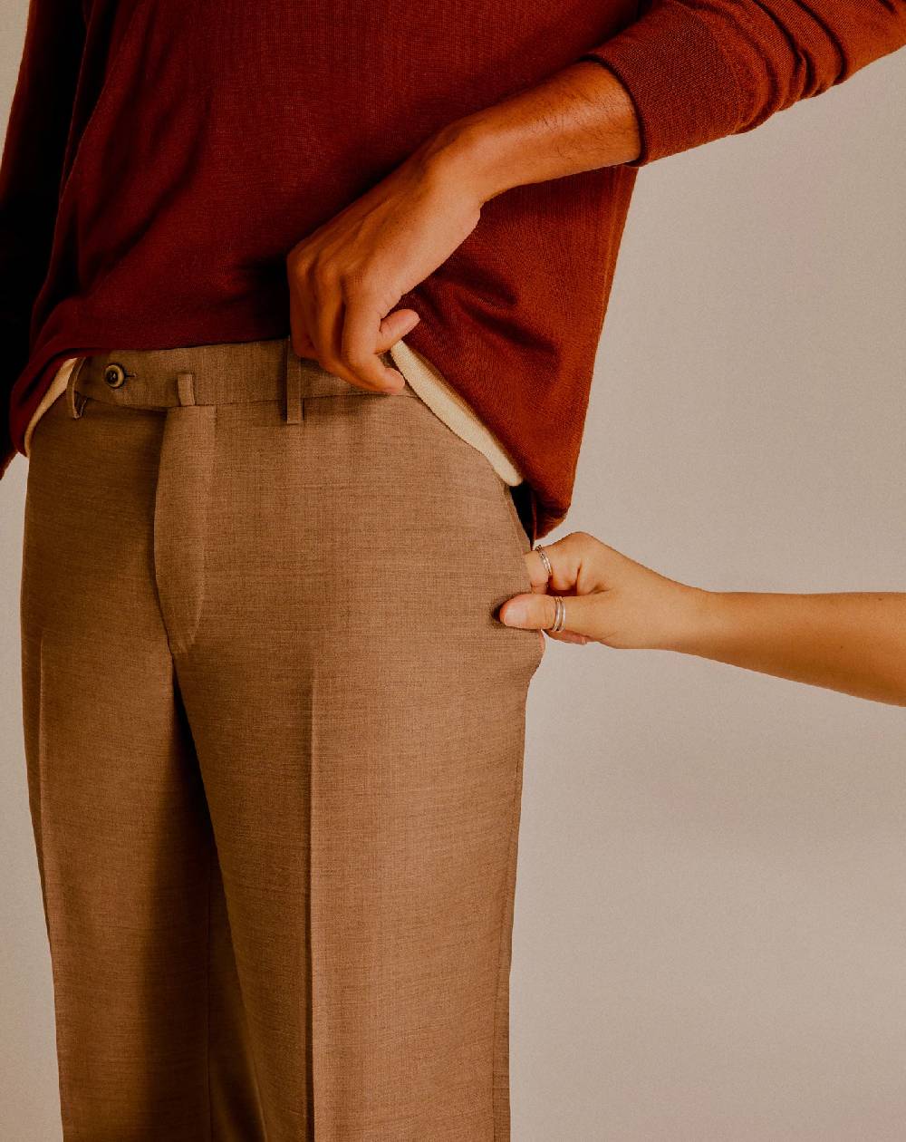 Pt Torino Pantaloni Superslim in lana four season Affare Del Giorno