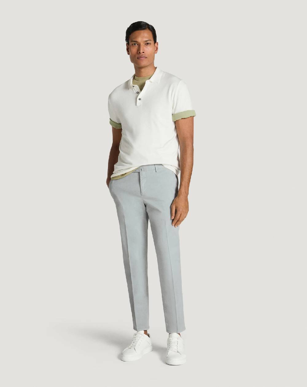 Pt Torino Pantaloni Slim in gabardina stretch Sconto