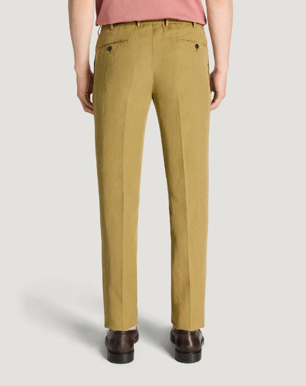 Pt Torino Pantaloni Slim in cotone e lino batavia Online