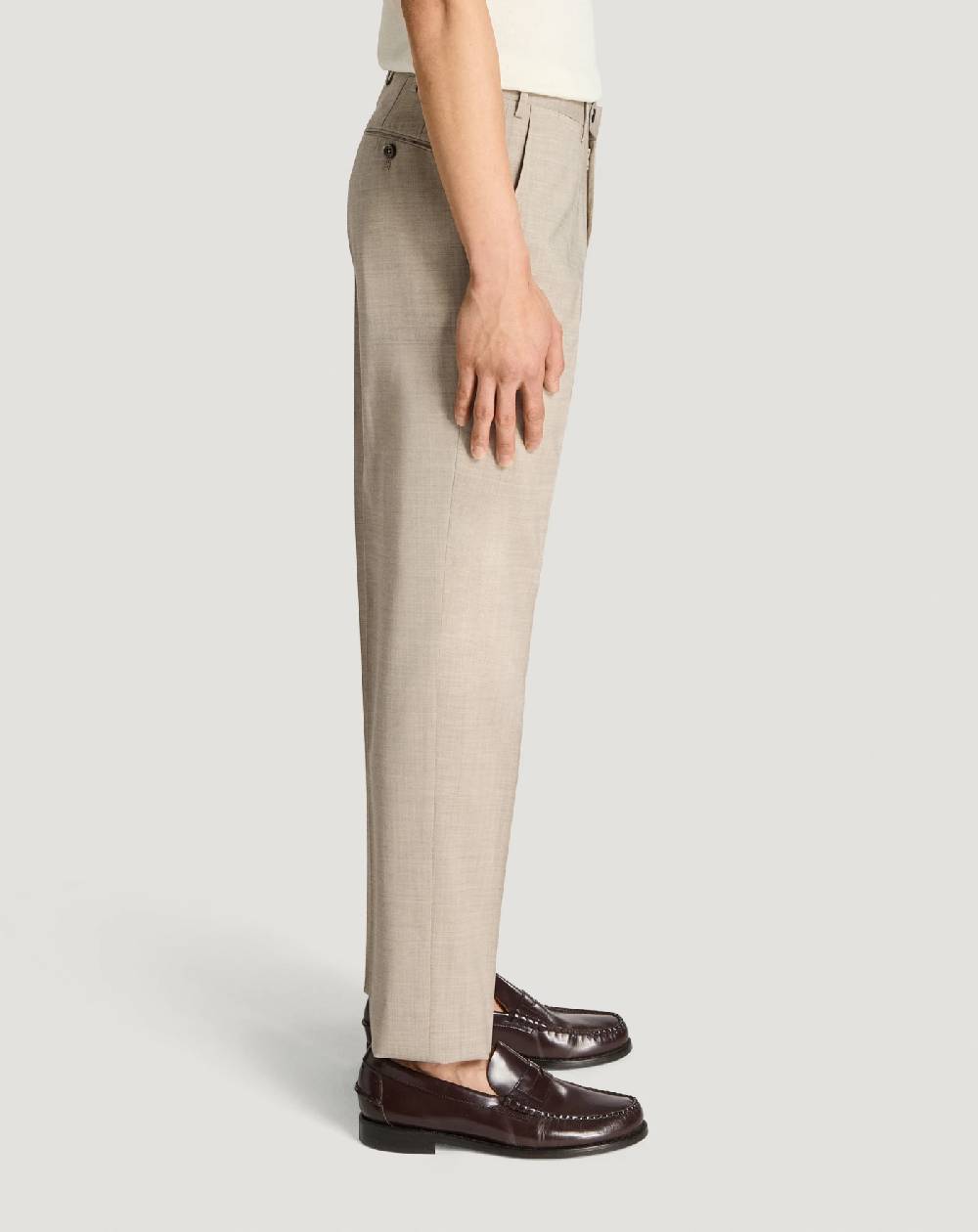 Pt Torino Pantaloni Slim in lana four season Vendita Calda