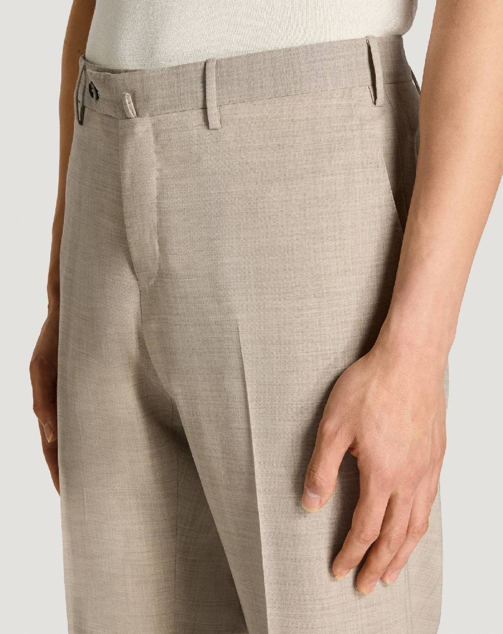 Pt Torino Pantaloni Slim in lana four season Vendita Calda
