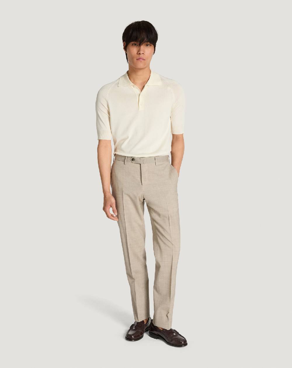Pt Torino Pantaloni Slim in lana four season Vendita Calda