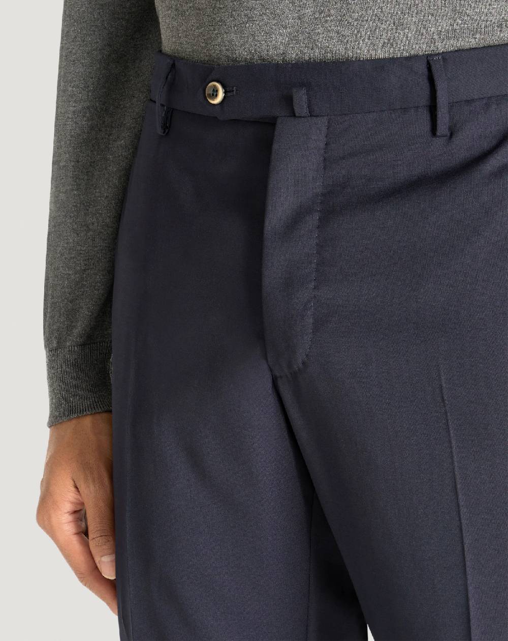 Pt Torino Pantaloni Slim in lana four season Vendita Economica