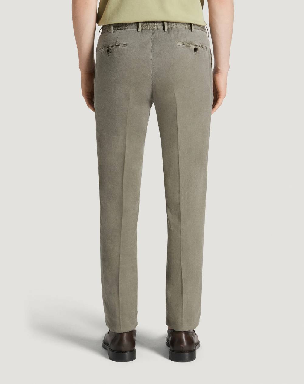Pt Torino Pantaloni Slim in lino stretch délavé Saldi Di Fabbrica