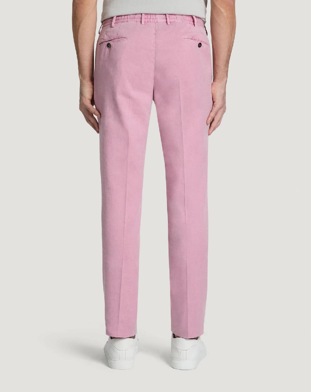 Pt Torino Pantaloni Slim in lino stretch délavé Vendite Flash