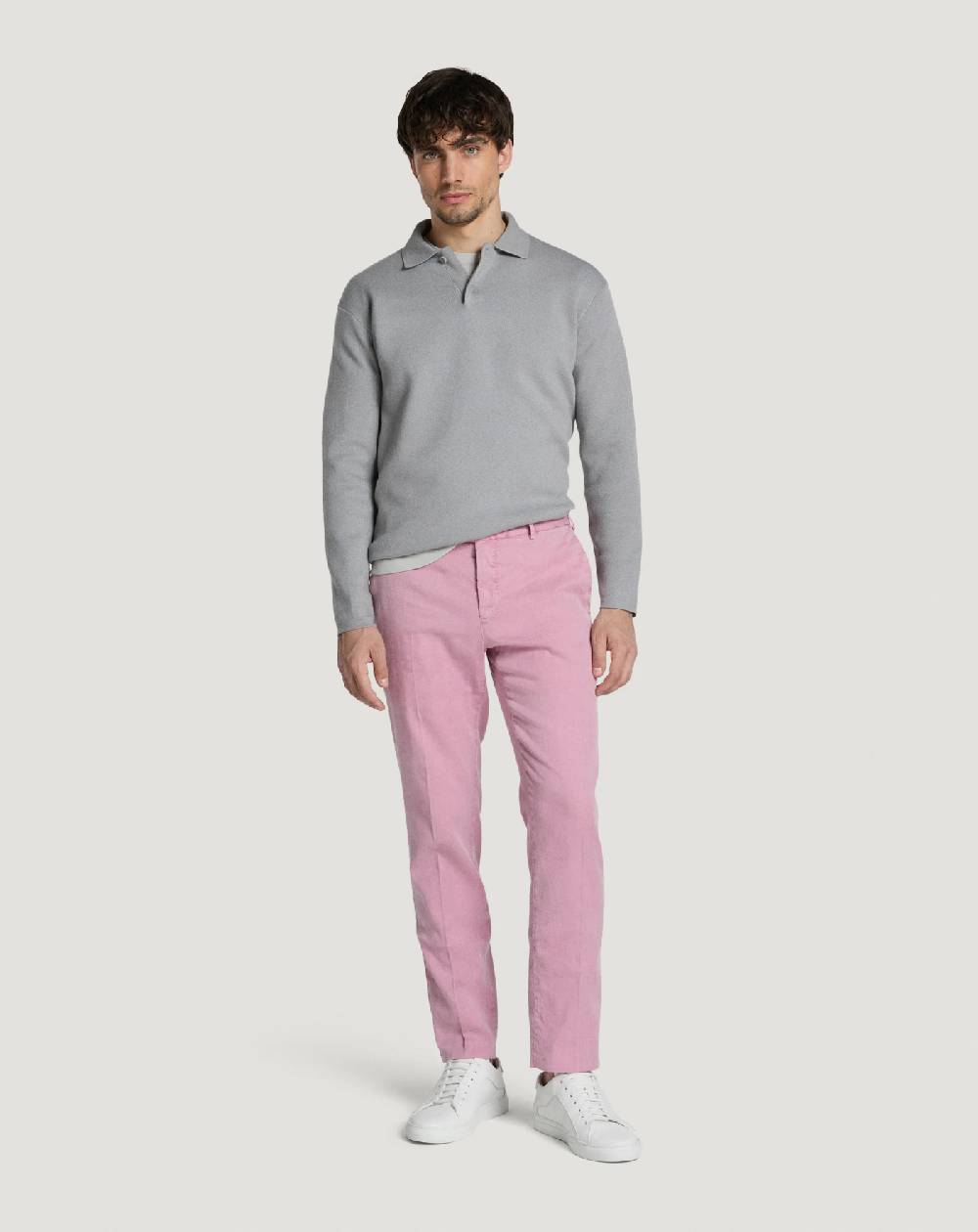 Pt Torino Pantaloni Slim in lino stretch délavé Vendite Flash