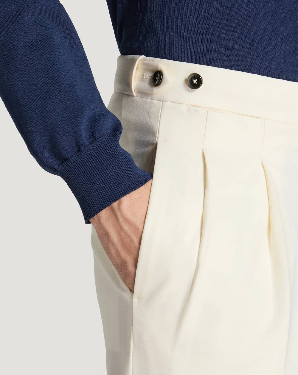 Pt Torino Pantaloni Gentleman in lana tropical Nuova