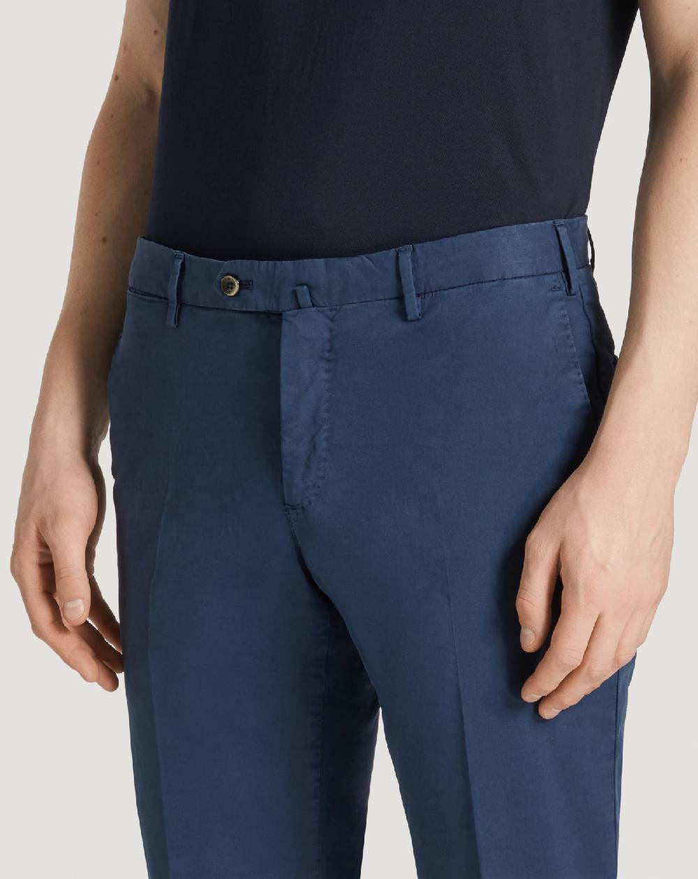 Pt Torino Pantaloni Slim in gabardina stretch In Linea