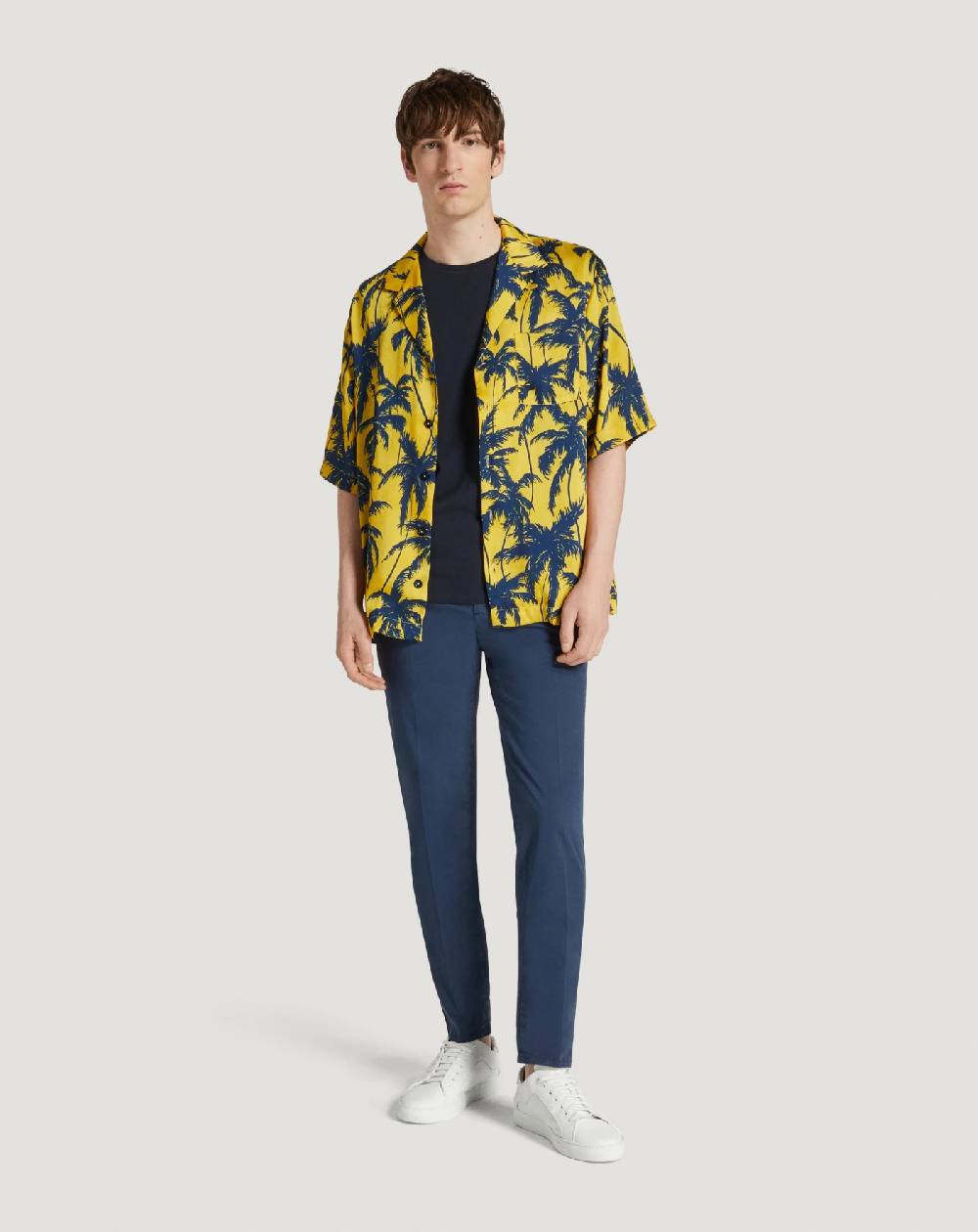 Pt Torino Pantaloni Slim in gabardina stretch In Linea