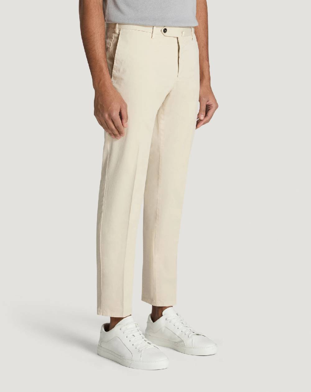 Pt Torino Pantaloni Slim in gabardina stretch Promozione