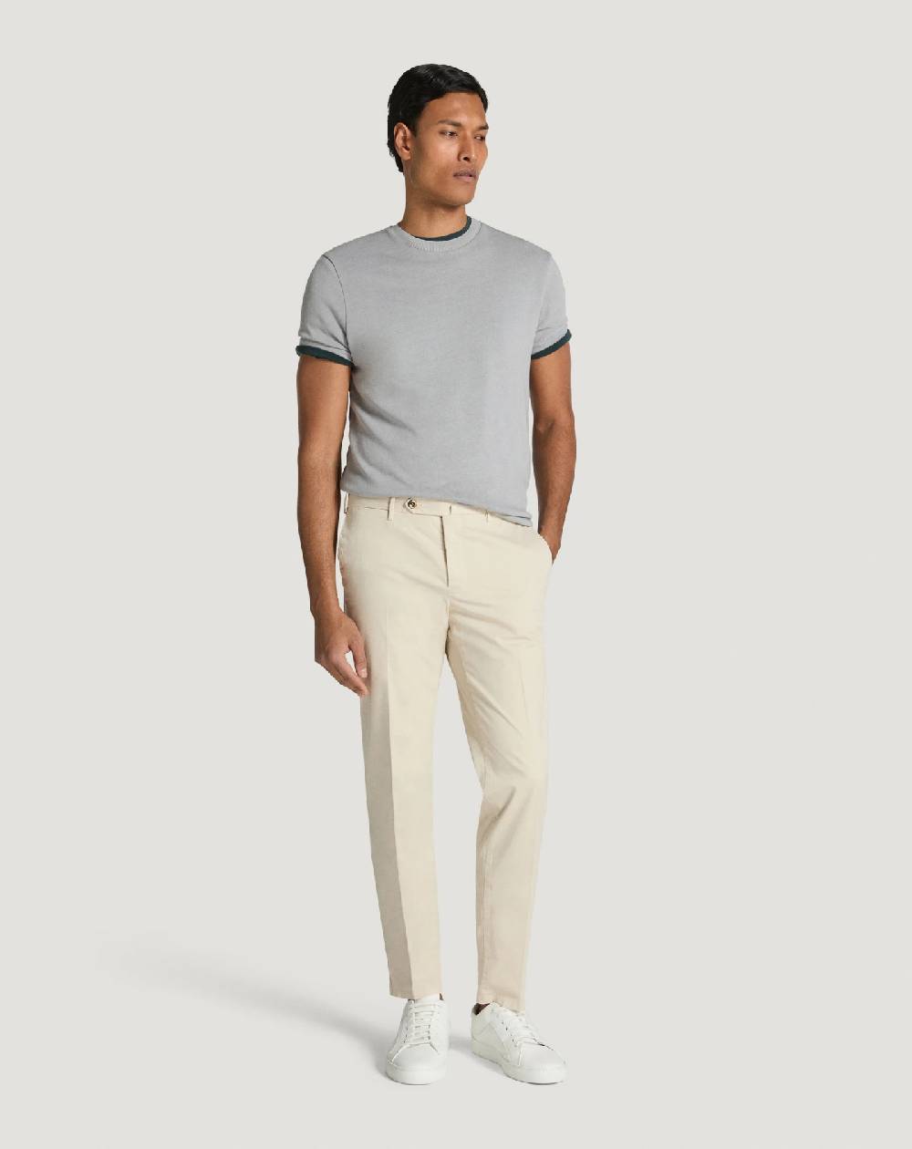 Pt Torino Pantaloni Slim in gabardina stretch Promozione