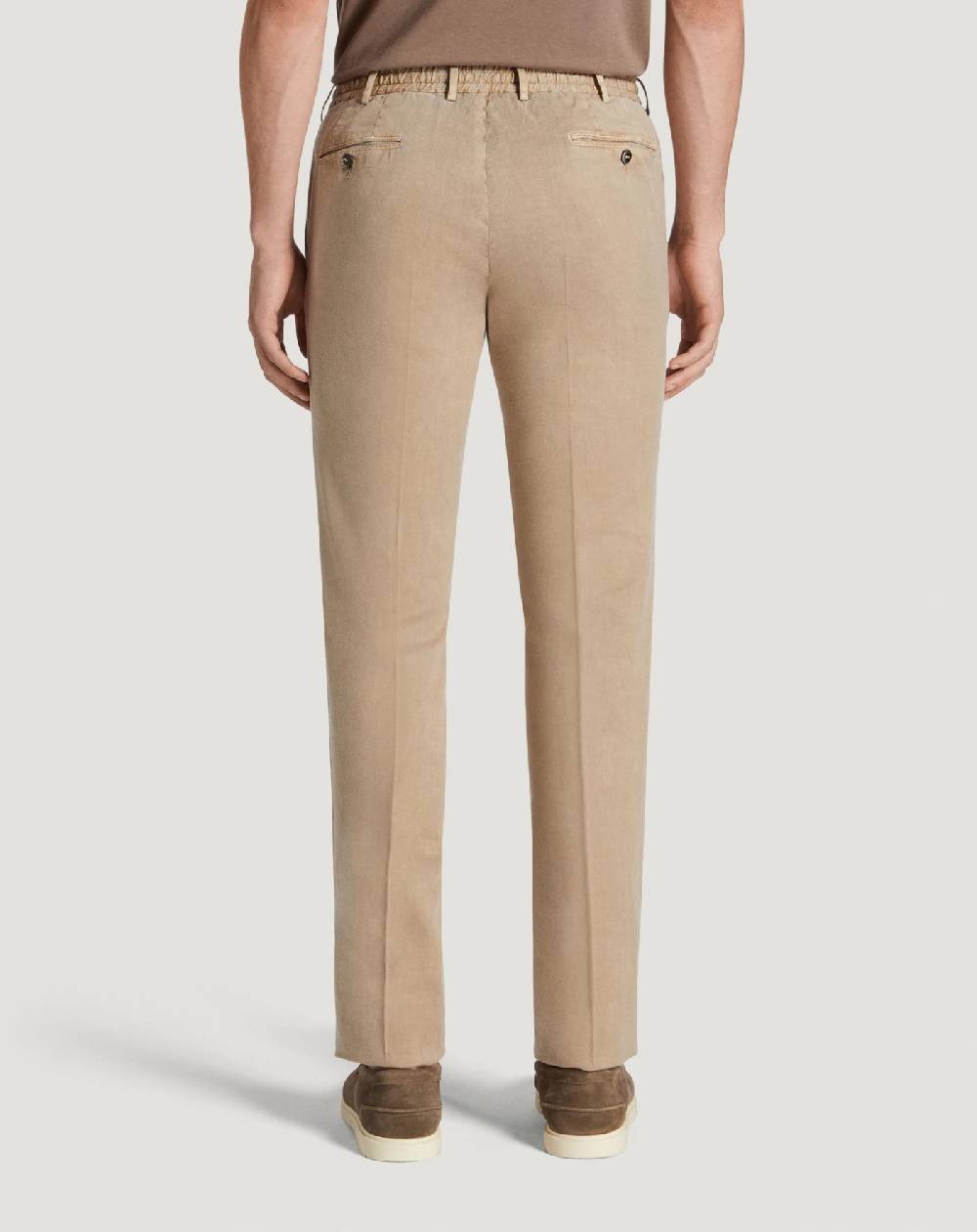 Pt Torino Pantaloni Slim in lino stretch délavé Affare Del Giorno