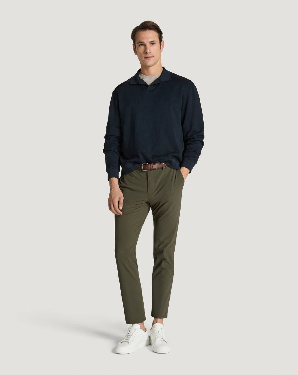 Pt Torino Pantaloni Slim in tessuto organico stretch Sottocosto