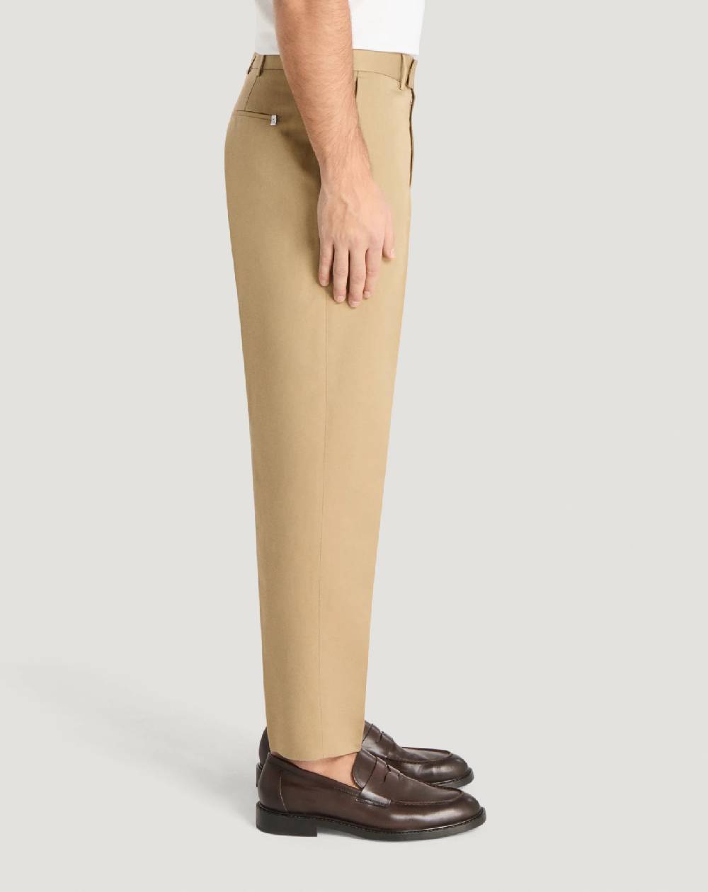 Pt Torino Pantaloni Rebel in gabardina di cotone e lino Convenienza