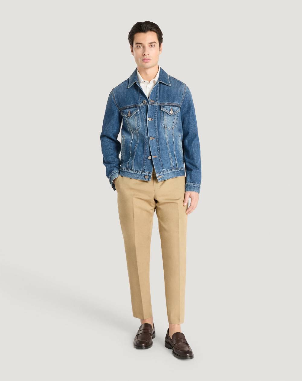 Pt Torino Pantaloni Rebel in gabardina di cotone e lino Convenienza