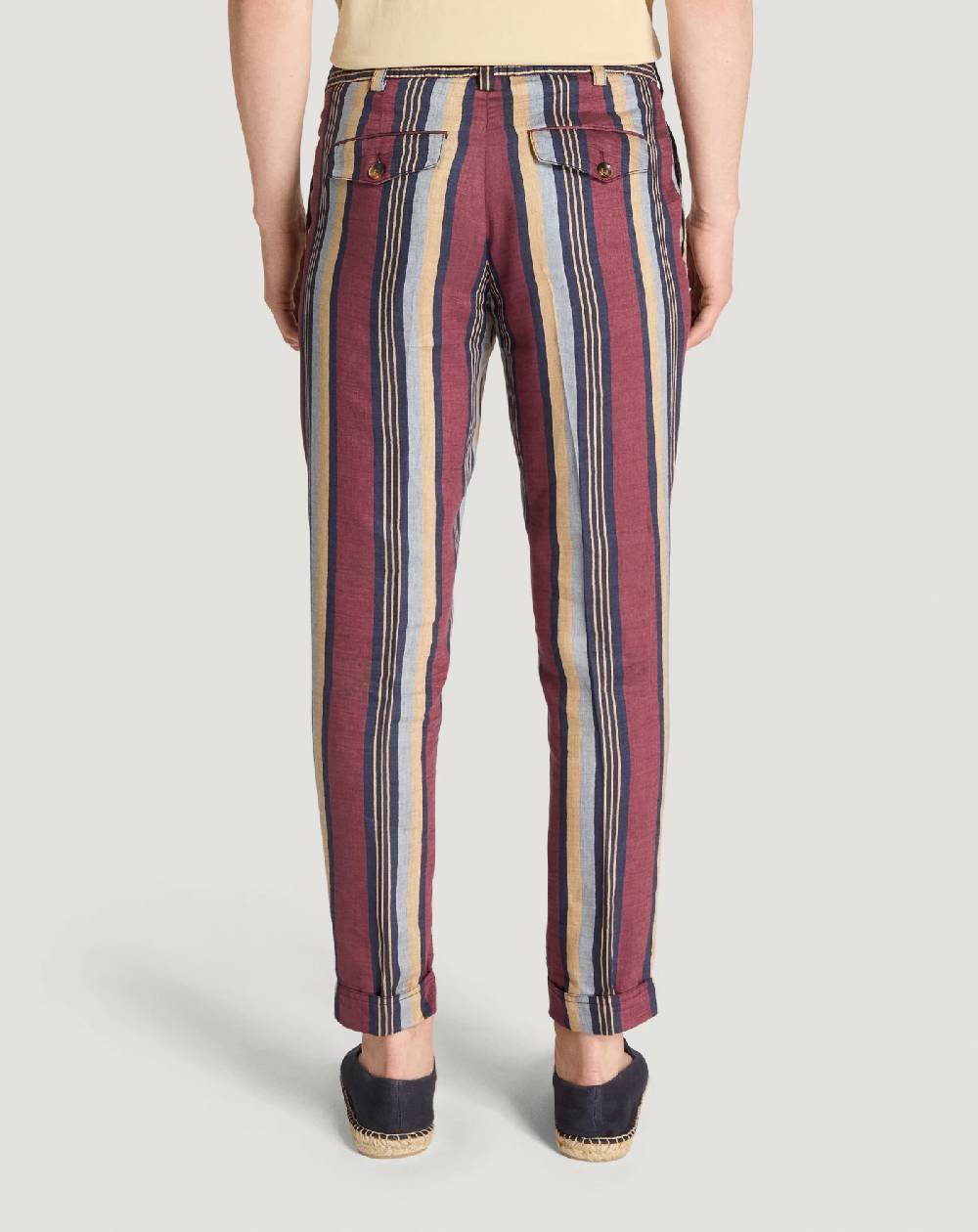 Pt Torino Pantaloni The Rebel in lino fluido Fornitura limitata