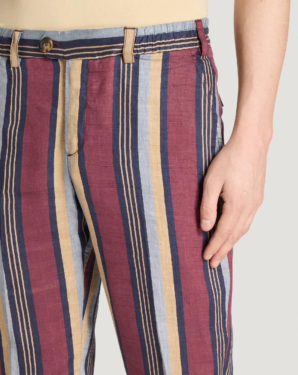 Pt Torino Pantaloni The Rebel in lino fluido Fornitura limitata