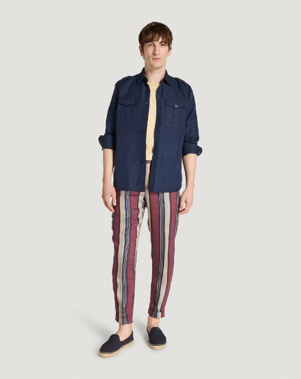 Pt Torino Pantaloni The Rebel in lino fluido Fornitura limitata