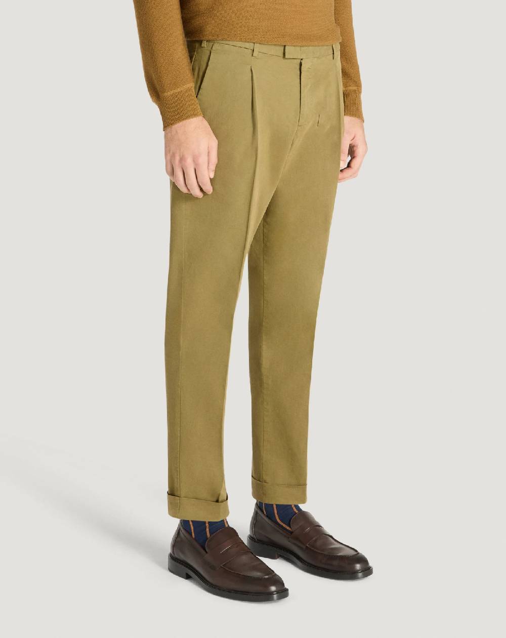 Pt Torino Pantaloni Rebel in gabardina stretch Vendita Calda