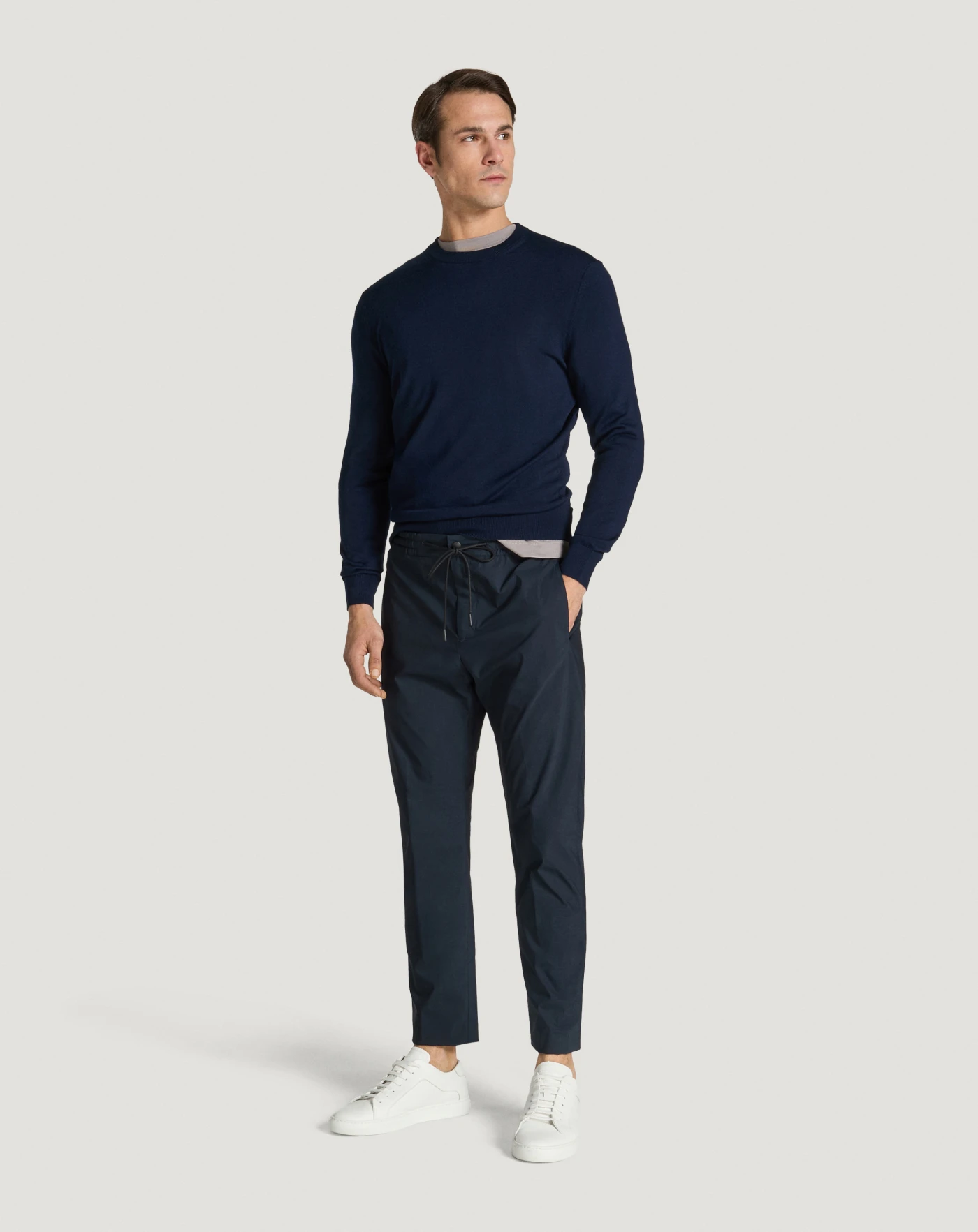 Pt Torino Pantaloni Omega in popeline Promozione
