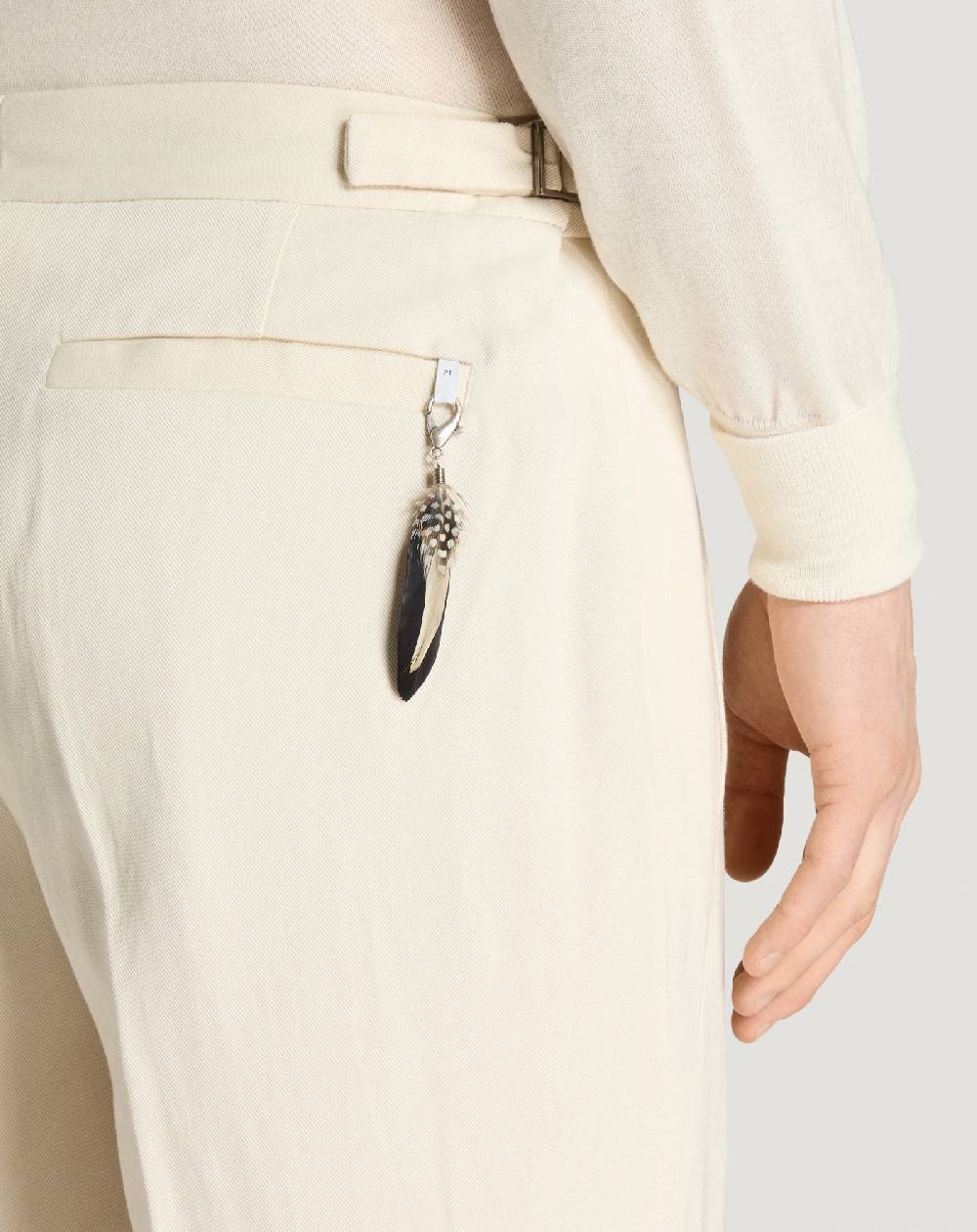 Pt Torino Pantaloni Sedici in bull di cotone e lino Promozione Limitata