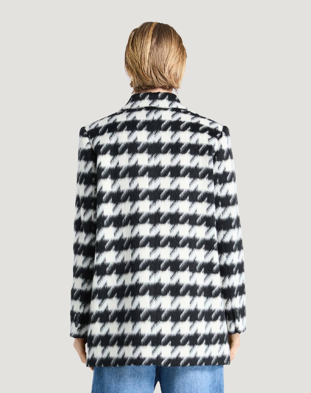 Pt Torino Cappotto in velour pied-de-poule Fino Al -60%