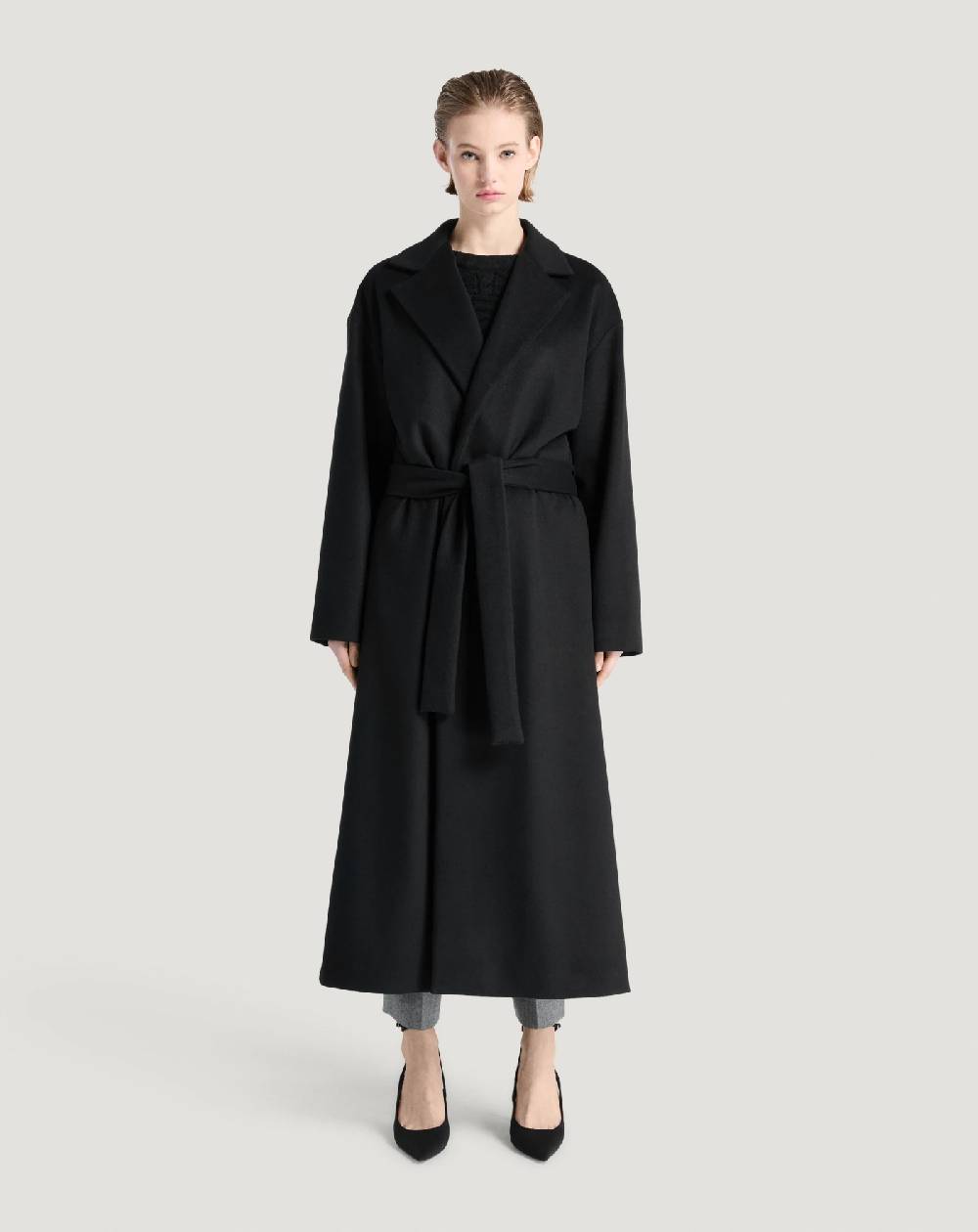 Pt Torino Cappotto in drap di lana e cachemire Prezzo Ridotto