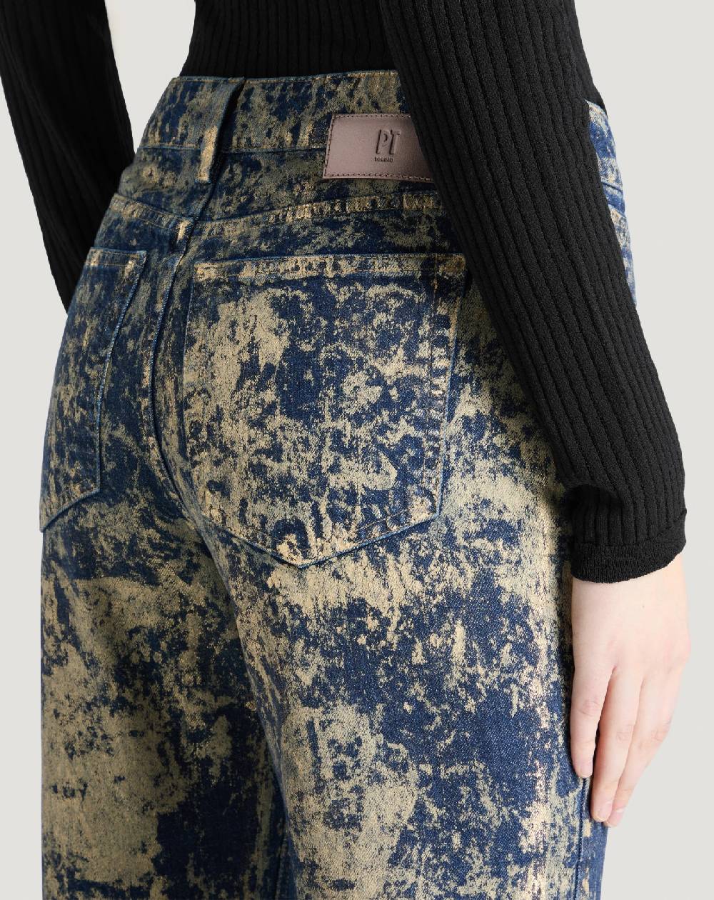 Pt Torino Jeans Alanis in denim di cotone Sottocosto