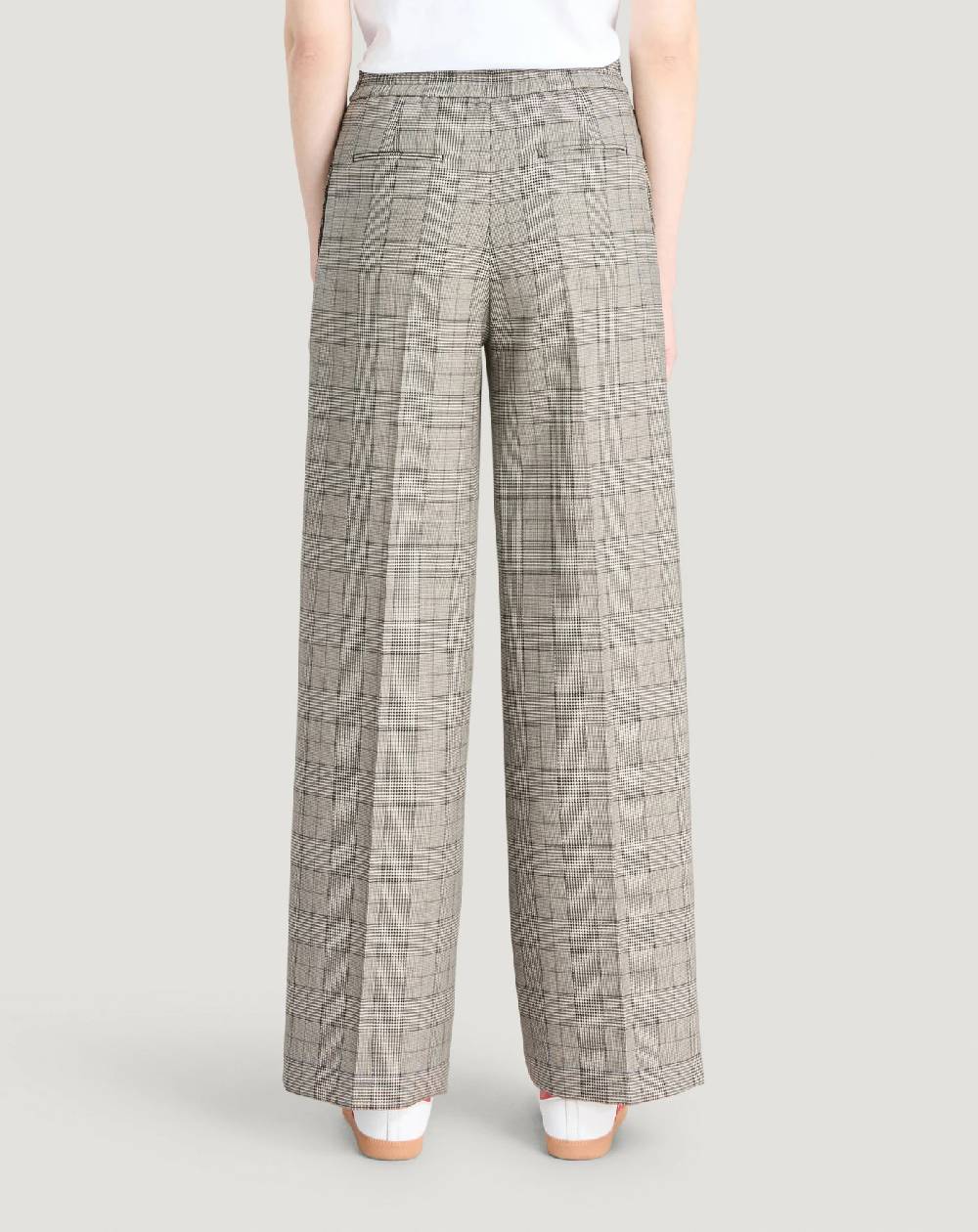 Pt Torino Pantaloni Lorenza in lana check Vendita Calda