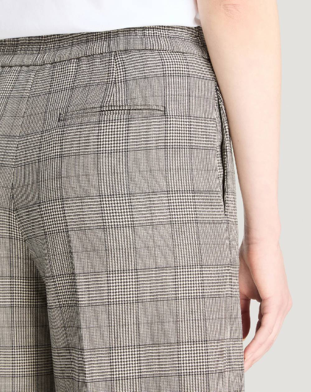Pt Torino Pantaloni Lorenza in lana check Vendita Calda