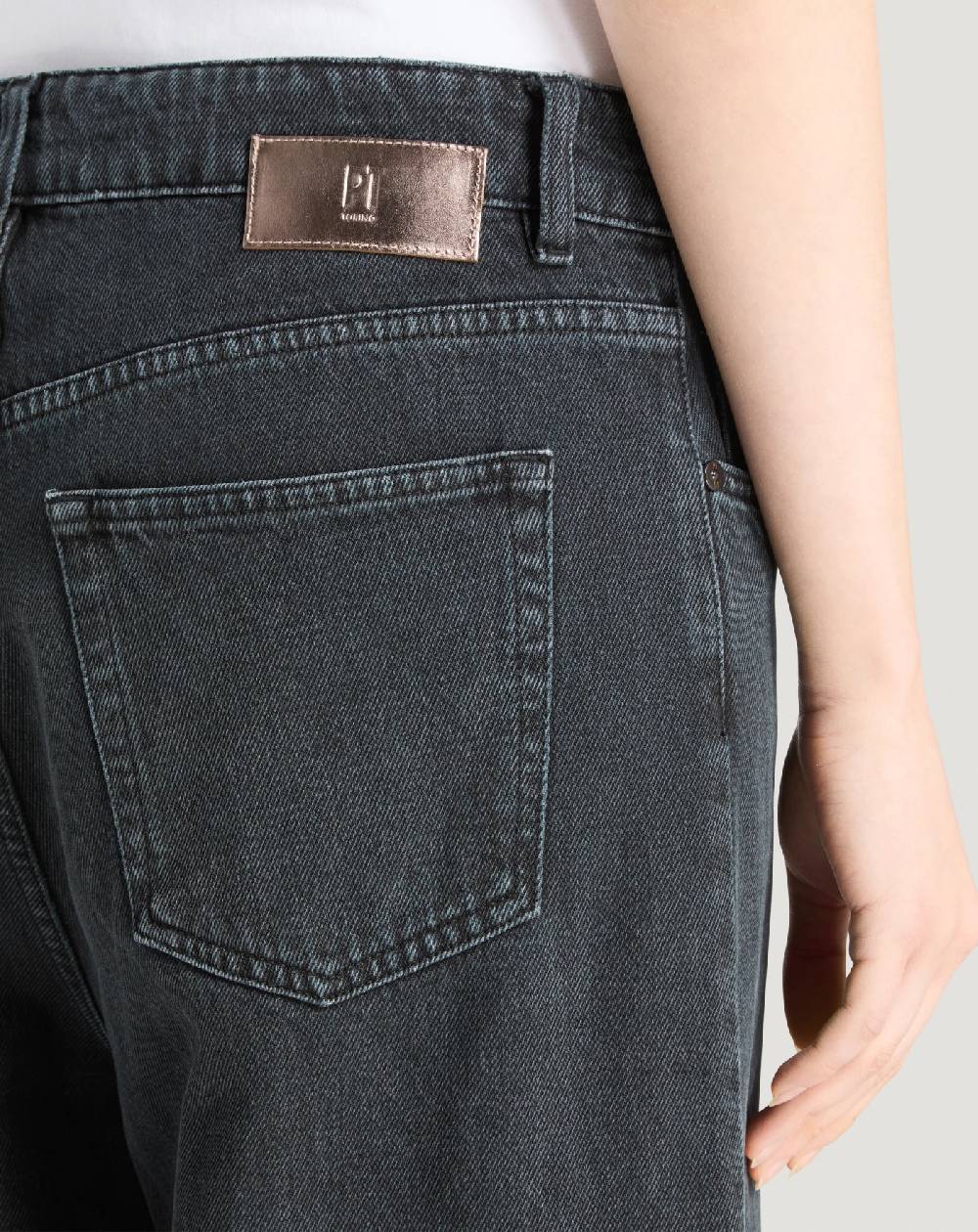 Pt Torino Jeans Miley in black denim Saldi Di Fabbrica