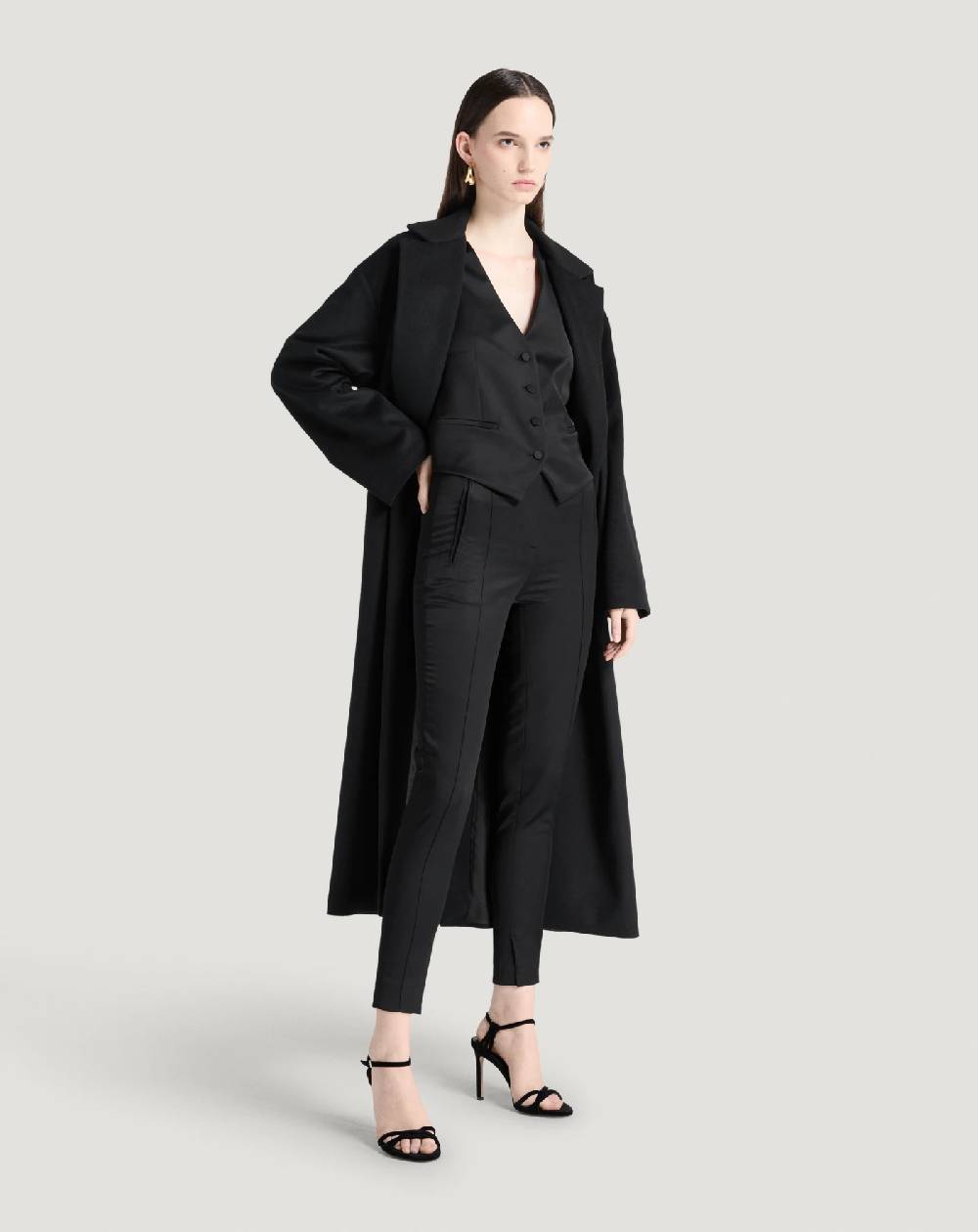 Pt Torino Pantaloni Frida in satin fluido Vendite Flash