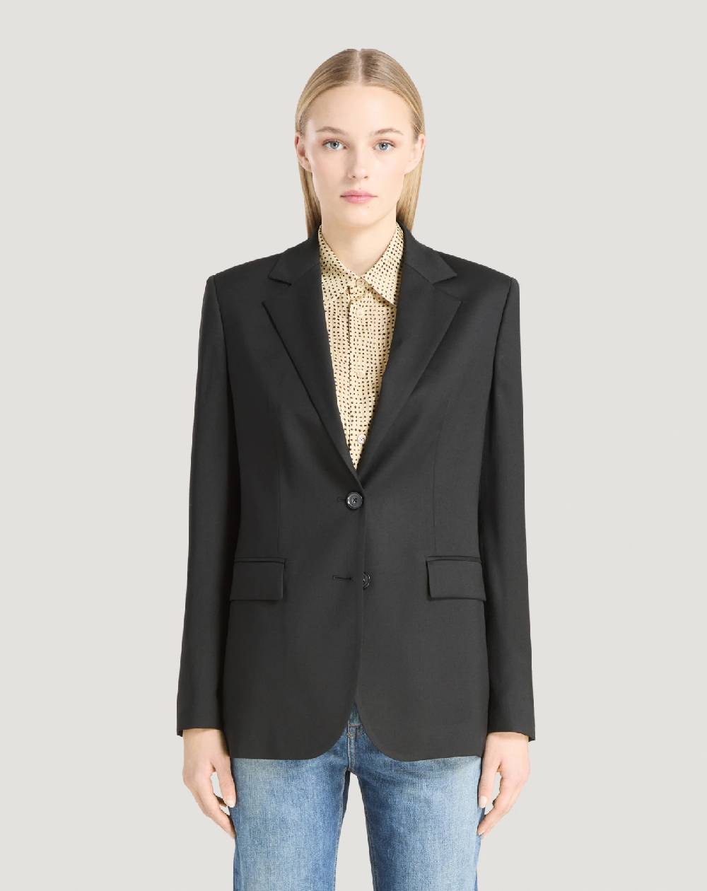 Pt Torino Blazer in twill di lana fluida Italy