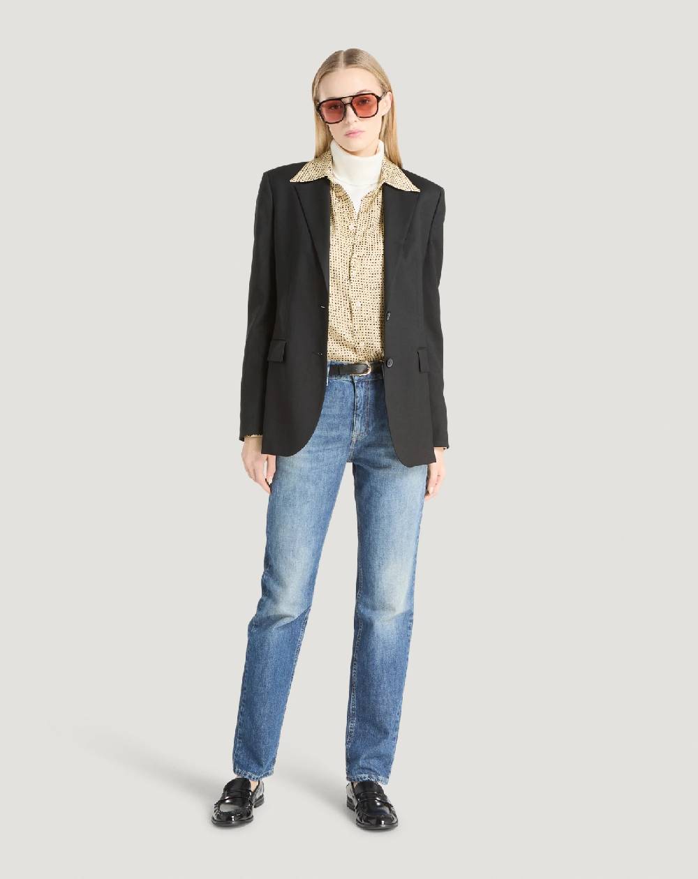 Pt Torino Blazer in twill di lana fluida Italy