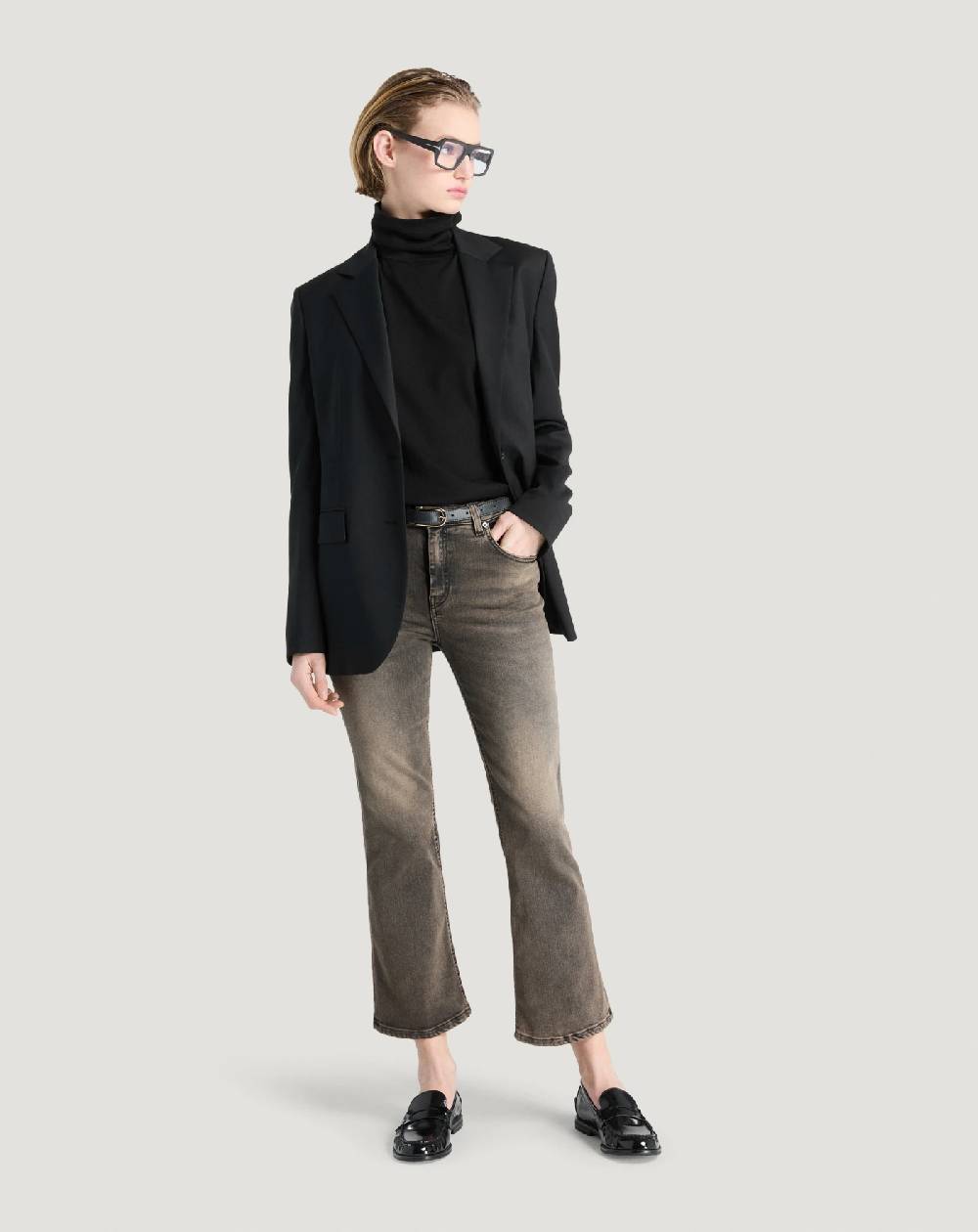 Pt Torino Jeans Kim in black denim stretch In Linea