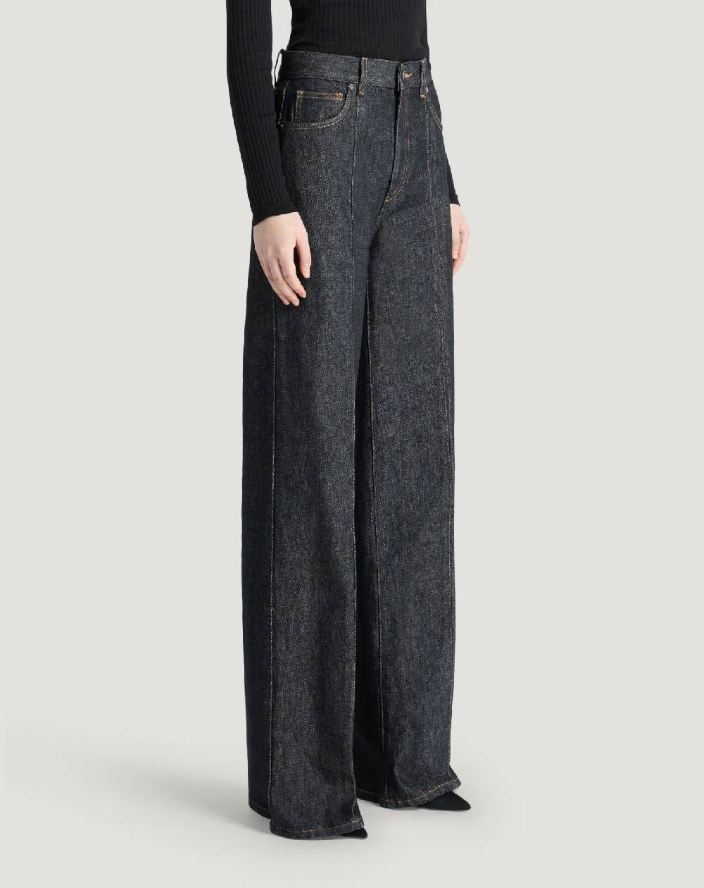 Pt Torino Jeans Cyndi in black denim Vendita