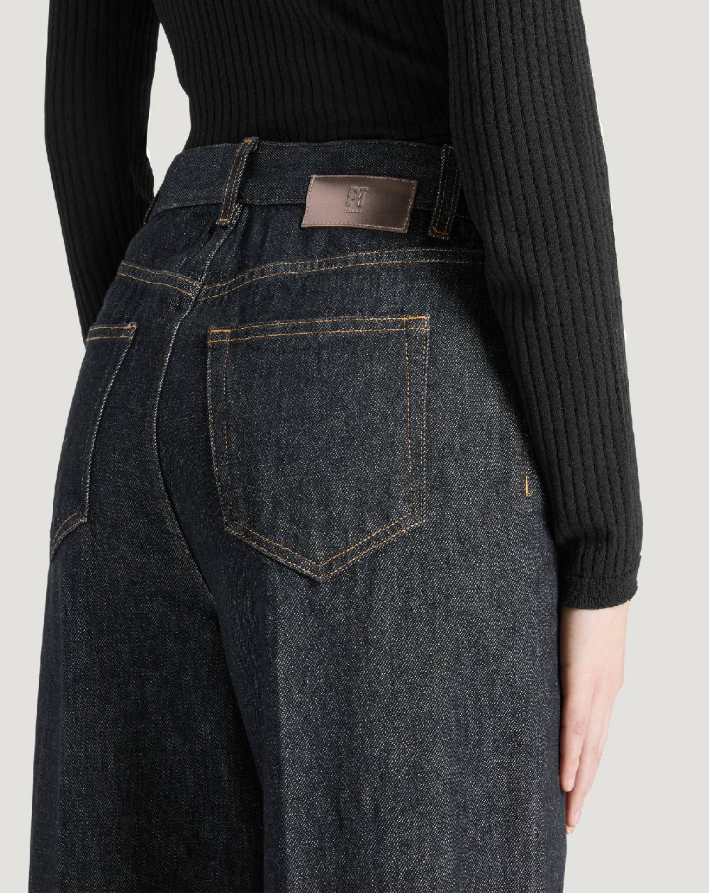 Pt Torino Jeans Cyndi in black denim Vendita