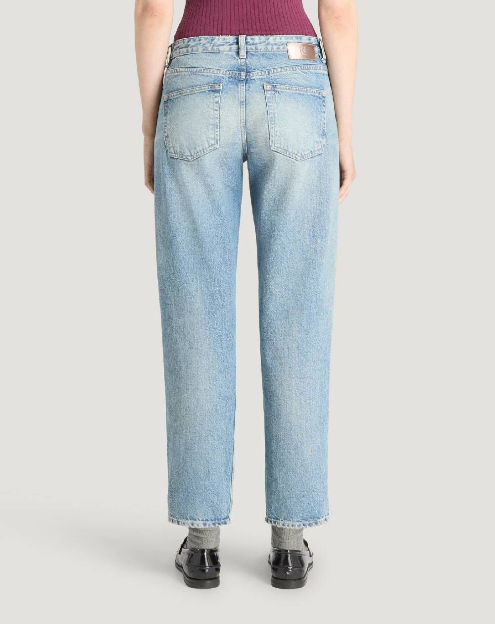 Pt Torino Jeans Tina in denim indigo di cotone Spedizione Gratuita