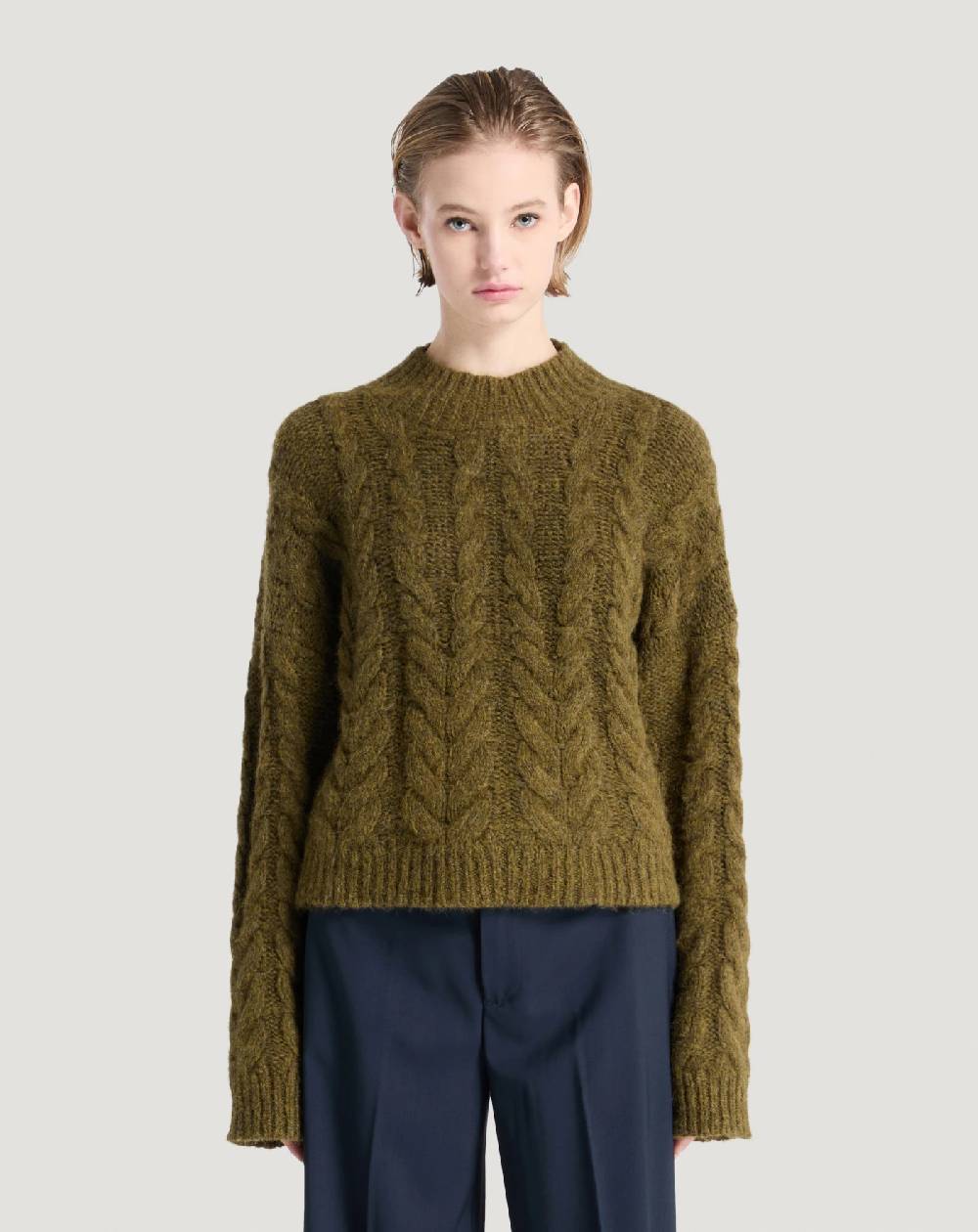 Pt Torino Maglia boxy in misto alpaca Negozi Online