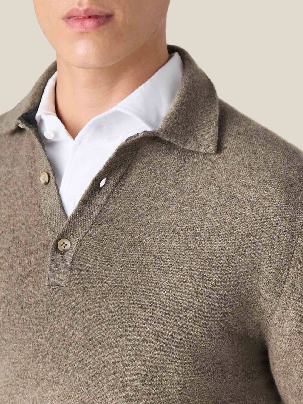 Luca Faloni Polo Sweater2-Ply Cashmere Outlet
