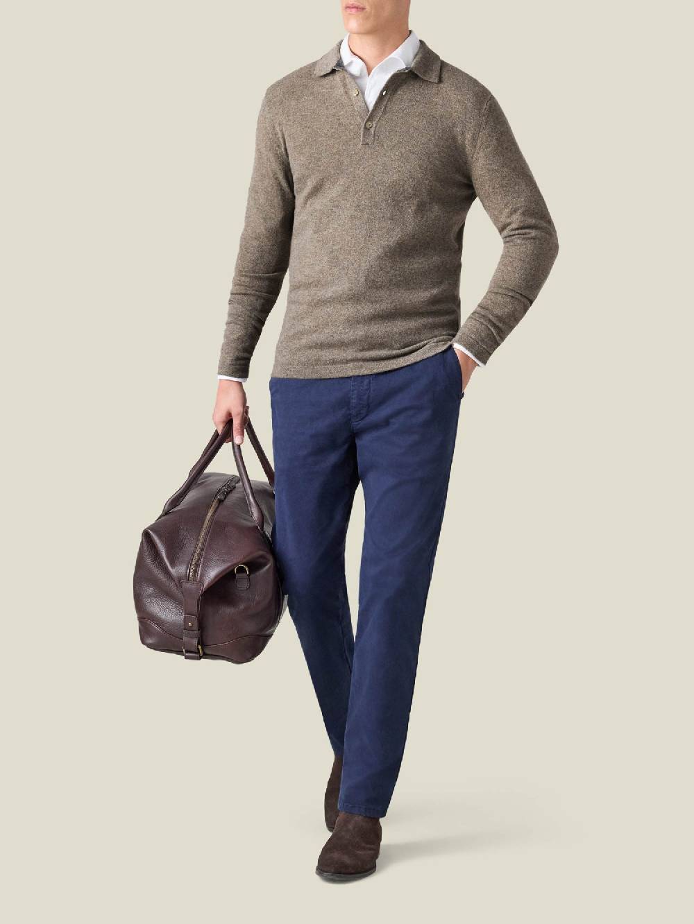 Luca Faloni Polo Sweater2-Ply Cashmere Outlet