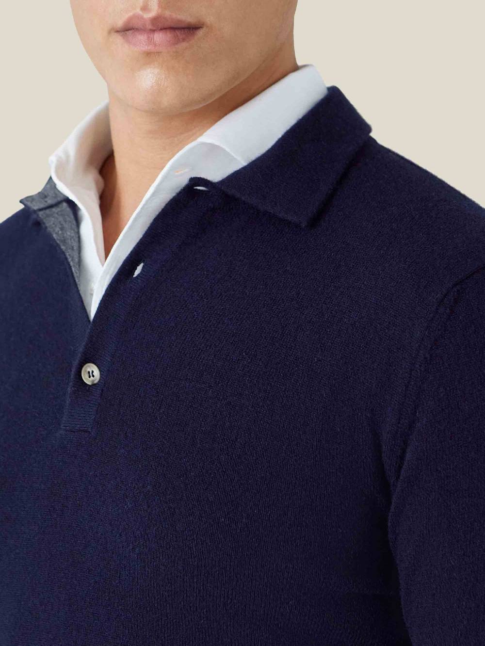 Luca Faloni Polocashmere a 2 fili Saldi Di Fabbrica
