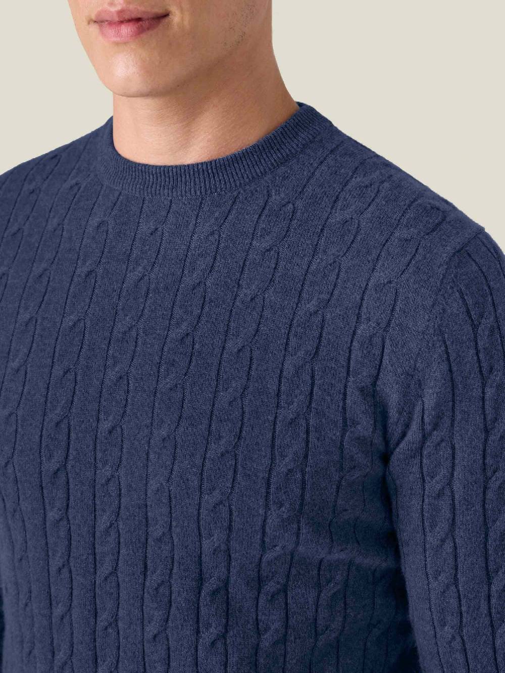 Luca Faloni Cable Knit2-Ply Cashmere In Vendita