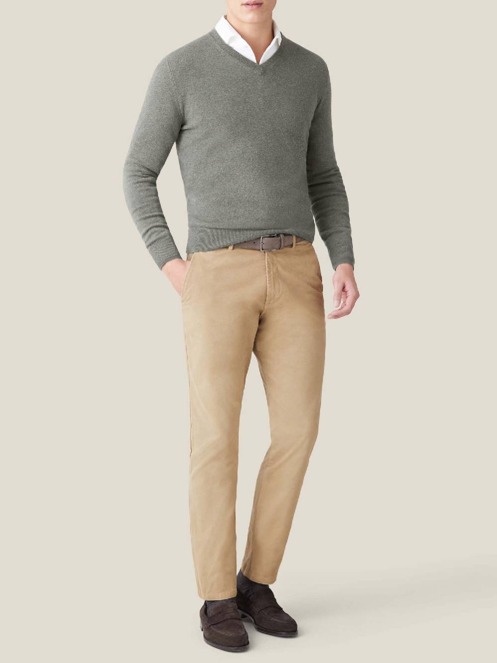 Luca Faloni Scollo a Vcashmere a 2 fili Qualità