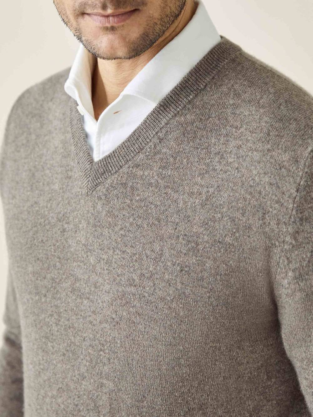 Luca Faloni Scollo a Vcashmere a 2 fili Prezzo basso