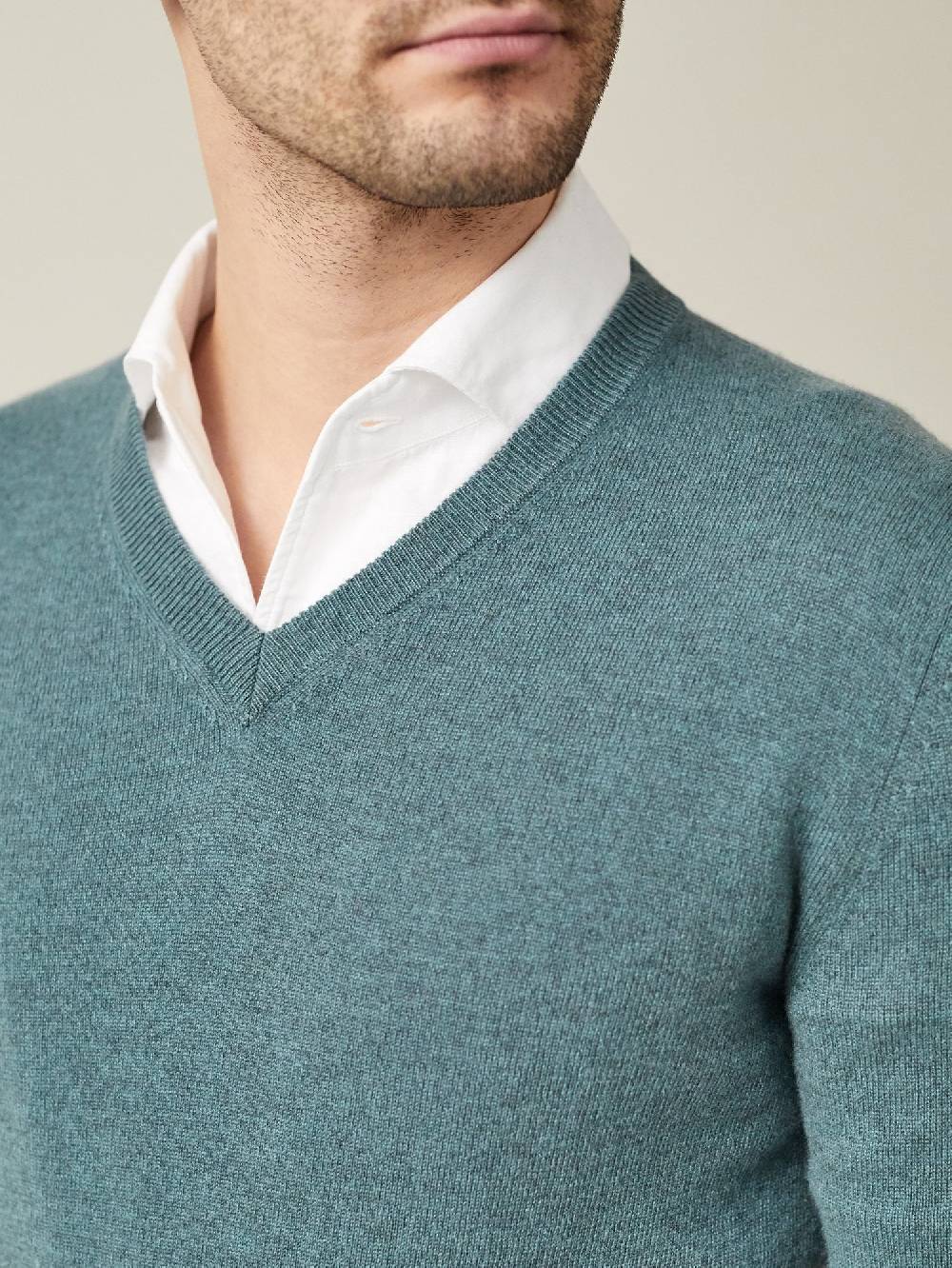 Luca Faloni Scollo a Vcashmere a 2 fili Spedizione Gratuita