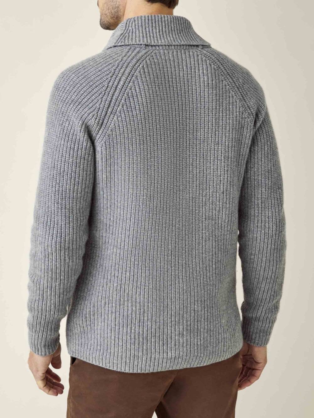 Luca Faloni Cardigan con sciallecashmere a 4 fili Fino Al -60%